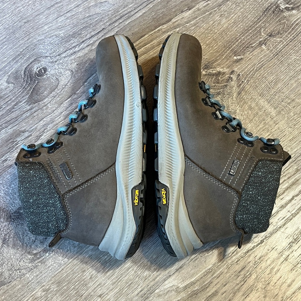 Merrell Ontario Mid Waterproof Hiking Boots Womens 6 Brown Blue Leather J84846